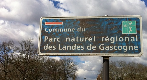 Panneau du Parc Naturel Régional des Landes de Gascogne